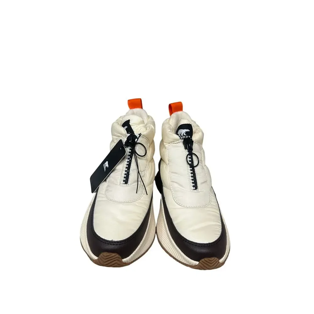 Sorel NWT Out N About III Puffy Zip Boots Sz 7.5 White Black Womens No Box - Picture 3 of 8